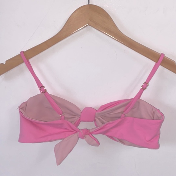 (A21) NEW Kya Reversible Knot pink/mauve Bikini Top ONLY, Size Medium, NWOT - Picture 4 of 10